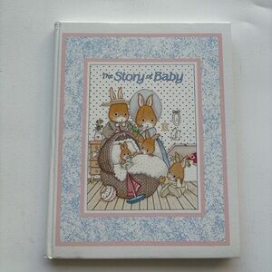 The story of baby book vintage bunny rabbit themed Cara Marks 1989 copyright
